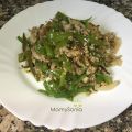 CARNE PICADA CON PIMIENTOS VERDES Y CEBOLLA