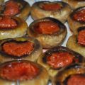 CHAMPIÑONES A LA PLANCHA CON SOBRASADA