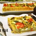 Tarta salada de aguacate y queso fresco