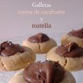 ♥ Galletas de crema de cacahuete y nutella