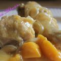 POLLO CON MELOCOTÓN