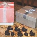 Bombones de chocolate y arándanos