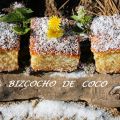 Bizcocho esponjoso de coco sin huevo