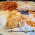 Pechuga de pollo con pisto y tortillita