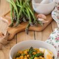 Guiso de garbanzos y espárragos