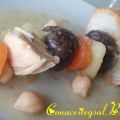 Pincho de Potaje de Garbanzos con Morcilla
