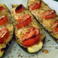 CALABACINES RELLENOS A LA CAPRESE
