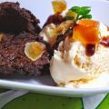 Brownie con helado