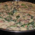 SETAS CON BECHAMEL Y VERDURAS