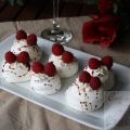 Pavlovas mini de frambuesas