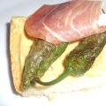 TOSTA DE PIMIENTO DEL PIQUILLO CON JAMÓN