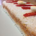 pastel frío de arroz con atún