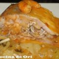 MERLUZA RELLENA DE GAMBAS Y GULAS