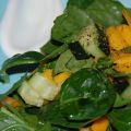 Ensalada de espinacas con mango