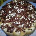 Bizcocho de chocolate blanco... en microondas