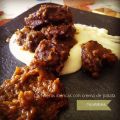 Carrilleras ibéricas al vino tinto con crema de[...]