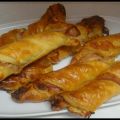 Lazos de beicon y queso cheddar