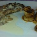 Lomo en salsa de champiñones light
