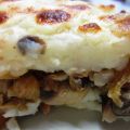 Gratín de patatas con paleta ibérica y beicon