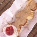 Tortitas con compota de manzana y nata Cocina[...]