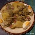 ALCACHOFAS Y PATATAS SALTEADAS