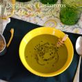 Crema de Espinacas y Garbanzos con Caldo Casero