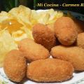 CROQUETAS DE PUERROS, POLLO Y CHAMPIÑONES