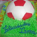 Balon de Futbol Sponge Cake y Chocolate