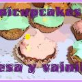 Minicupcakes de fresa y vainilla