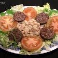 ENSALADA DE JUDIAS BLANCAS CON MORCILLAS RIOS