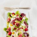 Cómo hacer Ensalada de jamón de pato, membrillo[...]