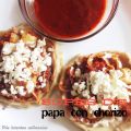 Sopes de papas con chorizo