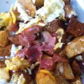 PATATAS REVUELTAS CON HUEVO Y JAMÓN
