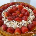 Tarta de fresas y nata