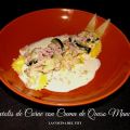 Raviolis de Carne con Crema de Queso Manchego