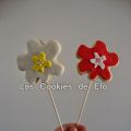 Galletas en palo: Flores