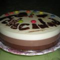 Tarta de tres chocolates