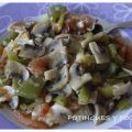 Salteado de champiñones con verduras