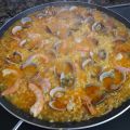 Arroz con almejas y langostin