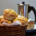 Muffins de plátano y chocolate negro