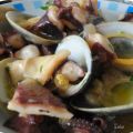 Pulpo con almejas