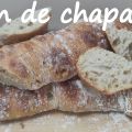 Pan de chapata con masa madre