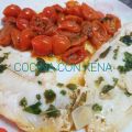 Merluza al limón y cherrys de acompañamiento,[...]