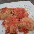 MEDALLONES DE GARBANZOS CON SALSA DE TOMATE