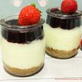 Vasitos express de cheesecake sin horno