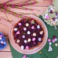 Galleta gigante de Pascua de avena y zanahoria