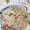 POTAJE DE ALUBIAS CON ARROZ Y GAMBAS
