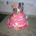 Tarta fondant Hello Kitty!