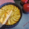 Tarta mil hojas de manzana con harina de avena