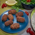 Falafel con salsa de yogurt y naranja
